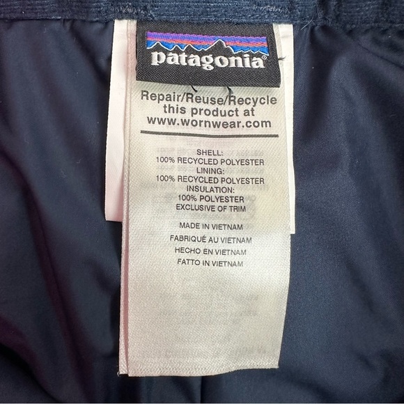 ❌SOLD❌Patagonia H2No Snow Pants Boy's Size 10/12 or Large Blue Adjustable Waist - Picture 8 of 11